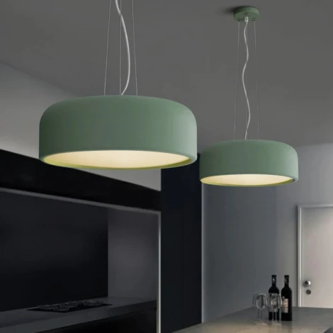 Подвесной светильник Cylinder B D48 Green By ImperiumLoft Cylinder-B01 (220V, на тросе, круглые)
