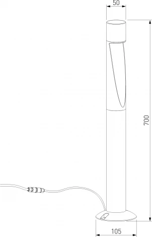 Наземный светильник Elektrostandard Recess 35177/F черный (LED, 220V, круглые, IP65)
