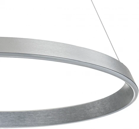 Подвесной светильник 14019/1P Silver Indigo Orta V000091L (регулировка яркости, LED, 220V, пульт управления, на тросе, кольцо)