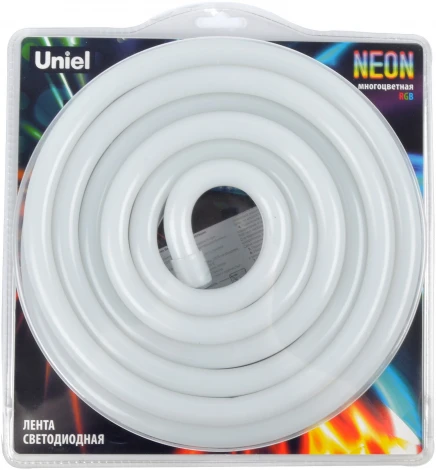 Светодиодная гибкая герметичная лента Neon 5 м. Neon ULS-N02-5050-60LED/m-13mm-IP67-DC12V-14W/m-5M-RGB блистер