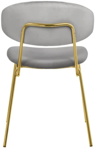 Стул Elle серый с золотыми ножками Bradex Home (арт.RF 0719)
