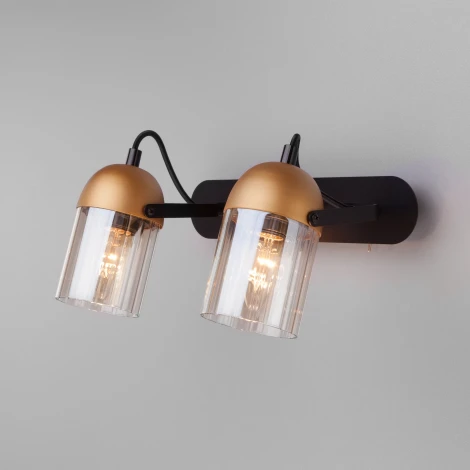 Спот Eurosvet Mars 20122/2 черный/золото