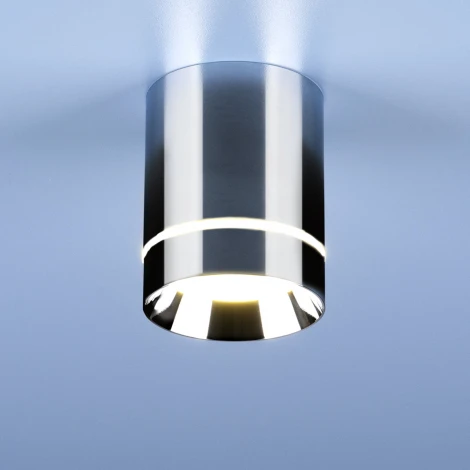 Накладной точечный светильник Elektrostandard Topper DLR021 9W 4200K хром (LED, 220V)