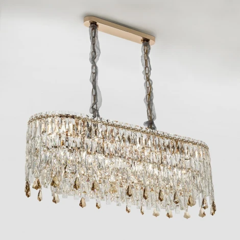 Подвесная люстра хрустальная Modelux MODELUX ML.7073.13 GD