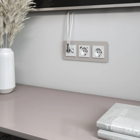 Розетка ТВ+Ethernet RJ-45 6 cat.(белый) Werkel W1181301 (a056109)