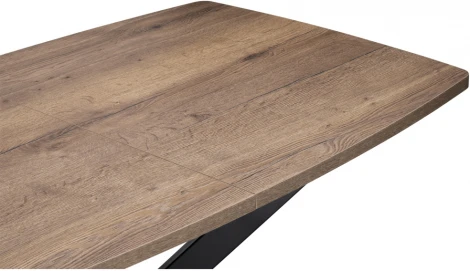 Стол Woodville Палу дуб галифакс табак / черный 551074