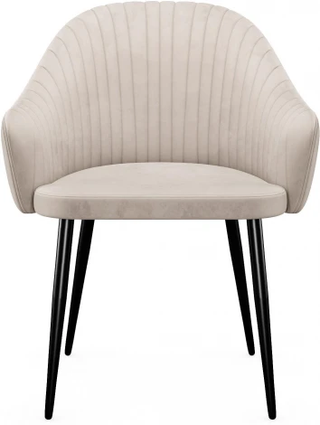 Стул DikLine 440 C103 крем, ножки черные арт.00-00072792