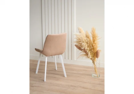 Стул на металлокаркасе Челси П бежевый (zd 210) / белый 632472
