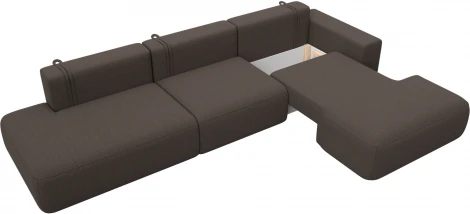 Диван угловой Лига-036 НПБ Модерн Лонг правый угол Лига Диванов (Рогожка) арт.124694