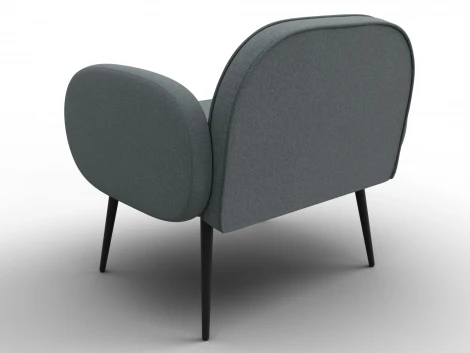 Кресло Лига-086 (Фанера/Металл/Рогожка/Серый) Лига Диванов 132429