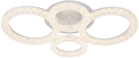 Потолочная люстра Escada Alunit 10281/4LED 126Вт, металл/акрил, белый (регулировка яркости, 220V, пульт управления)