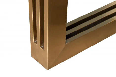 30F-14780 Стол обеденный белый / браш.золото 200*100*76см Garda Decor