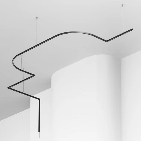 Шинопровод магнитный накладной/подвесной Maytoni Technical Busbar trunkings Levity TRX184-112B-1 2 метра 24V