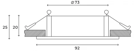 Встраиваемый светильник Hesby Lighting Breeze HSBL_0176 (220V, круглые)