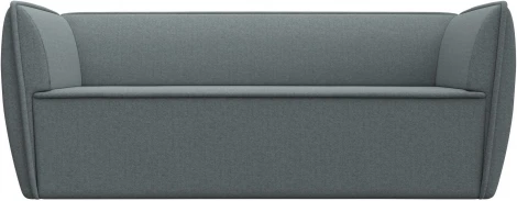 Диван кухонный прямой Бергамо 3-х местный (Серый/Рогожка) Лига Диванов арт.122445