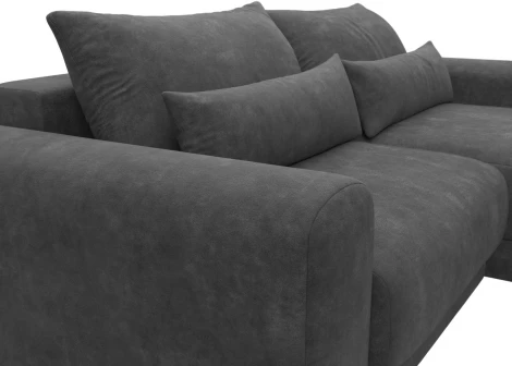 Диван угловой Лига-056 НПБ угол универсальный Лига Диванов (Велюр) арт.129159