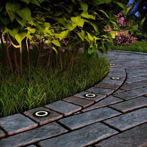 Встраиваемый светильник уличный Elektrostandard MRL LED 1107 чёрный (220V, круглые, IP65)