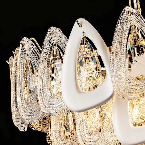 Подвесная люстра хрустальная Modelux ML.6775.600 GD