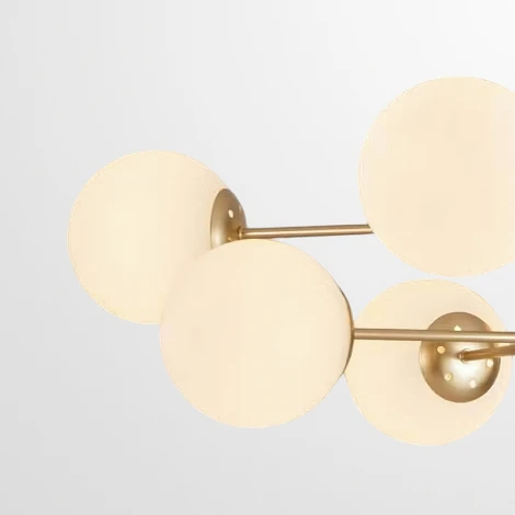 Потолочная люстра на штанге Roundi Brass L8 By ImperiumLoft Roundi01 (220V)