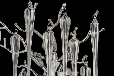 Бра Dio D`arte Tavenna Nickel Tavenna H 2.40.101 N (220V, хрусталь, подвески)