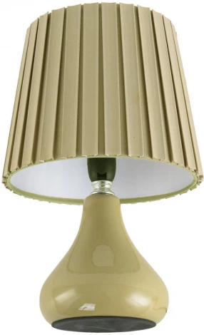 Настольная лампа Lumion Naina 8183/1T оливковый, керамика/текстиль E14 1*40W 220V (выключатель)