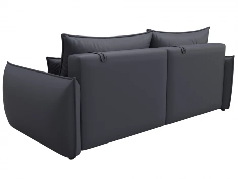 Диван прямой Лига-051 НПБ (ЛДСП,Брус,Фанера/Пластик/Экокожа/Серый) Лига Диванов 129881