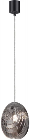 Подвесной светильник Odeon Light Mussels 5038/1 черный/дымчатый/металл/стекло G9 1*40W (220V, на проводе)