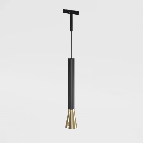 Трековый светильник магнитный Elektrostandard Mini Magnetic 85165/01 3W 3000K (черный/латунь) (LED, 24V, круглые)