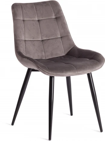 Стул ABRUZZO ( mod. 8060 ) / 2 шт. в упаковке Tetchair (Металл,Велюр/Серый) арт.24537