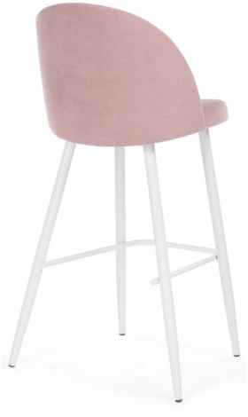 Барный стул Woodville Сондре пыльно-розовый / белый 464888