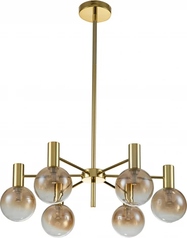 Люстра потолочная на штанге Collana V000220 (13015/6R Gold) (шар)