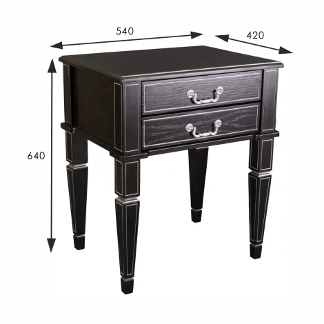 Тумба Васко В 118Н венге/серебро от фабрики Mebelik