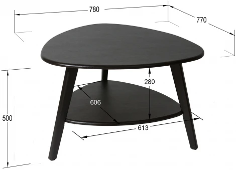Стол журнальный Бруклин венге/венге от фабрики Mebelik