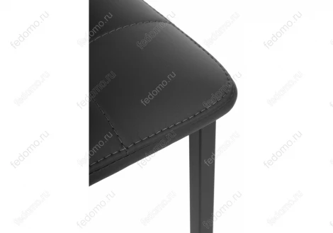 Стул Woodville на металлокаркасе Бекал черный / черный матовый 469978