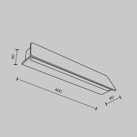Настенный уличный светильник Maytoni Trupp O429WL-L10GF3K (LED, 220V, IP54)