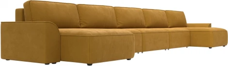 Диван п-образный Лига-048 НПБ МегаЛонг Лига Диванов (Велюр) арт.128319