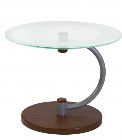 Стол журнальный Дуэт 13Н металлик/ср.-кор/прозр. от фабрики Mebelik