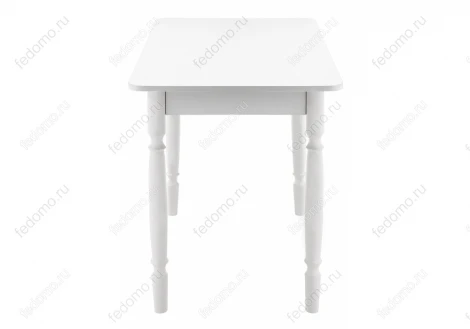 Обеденный стол из дерева Woodville Вуди белый глянец 319903