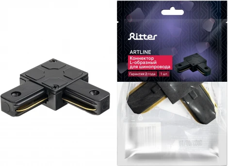 Коннектор угловой жесткий пластик/медь черный Ritter Artline 59746 3