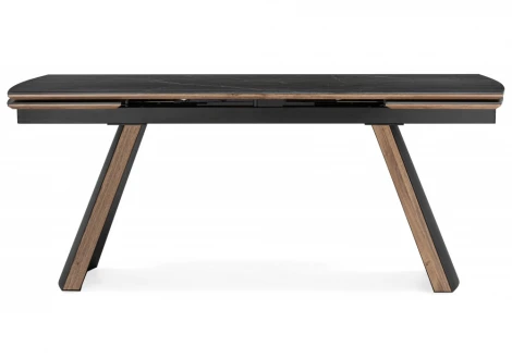 Кухонный стол Woodville Симмонс 180(260)x90 shakespeare black / черный