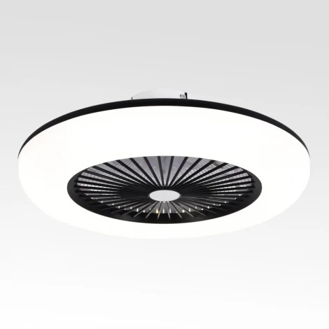 Потолочная светодиодная люстра с вентилятором Lussole Moonlight LSP-7463 (220V, круглые)