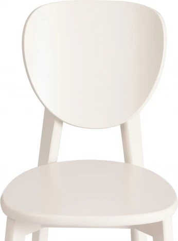 Стул DIAMANTE жесткое сидение (Бук /Белый)