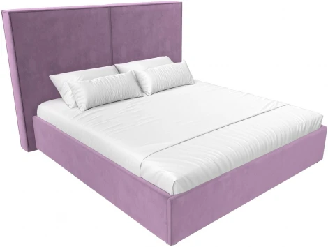 Кровать интерьерная Аура 200 (Сиреневый/Микровельвет) Лига Диванов арт.120564