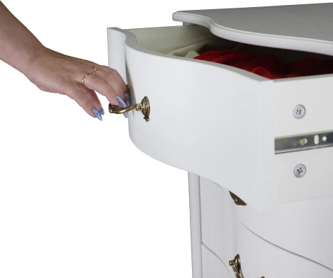 Комод Джульетта молочный дуб Л Mebelik арт.008544