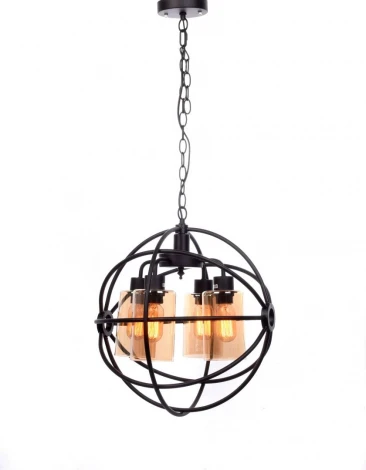 Подвесная люстра Lumina Deco Stradi LDP 11509-4 BK