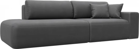 Диван прямой Лига-036 НПБ Модерн подлокотник справа Лига Диванов (Замша) арт.127721