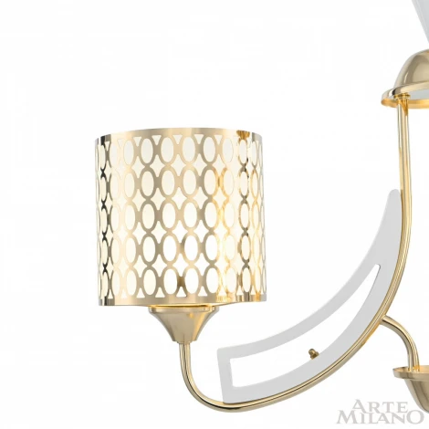 Подвесная люстра Arte Milano Florentia-3387 303387/3 Wh/Gd (220V, на цепи)
