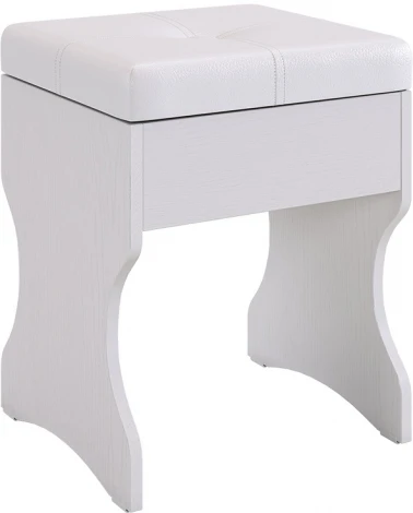 Виктория-1 Пуф Mebelson (ЛДСП,ПВХ,Экокожа/Светлое дерево) арт.SPV-1.06.2552