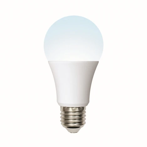 Лампочка светодиодная шар белая E27 10W 4000K Uniel LED-A60-10W/NW/E27/FR/12-24V PLO55WH