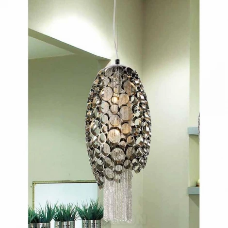 Подвесной светильник Crystal Lux Fashion SP2 (220V, на тросе, узор с кругами)